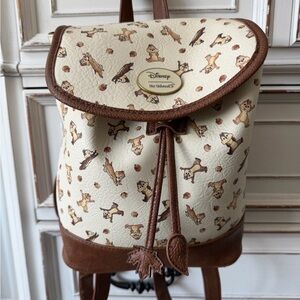 Disney Cream and Brown Character Backpack